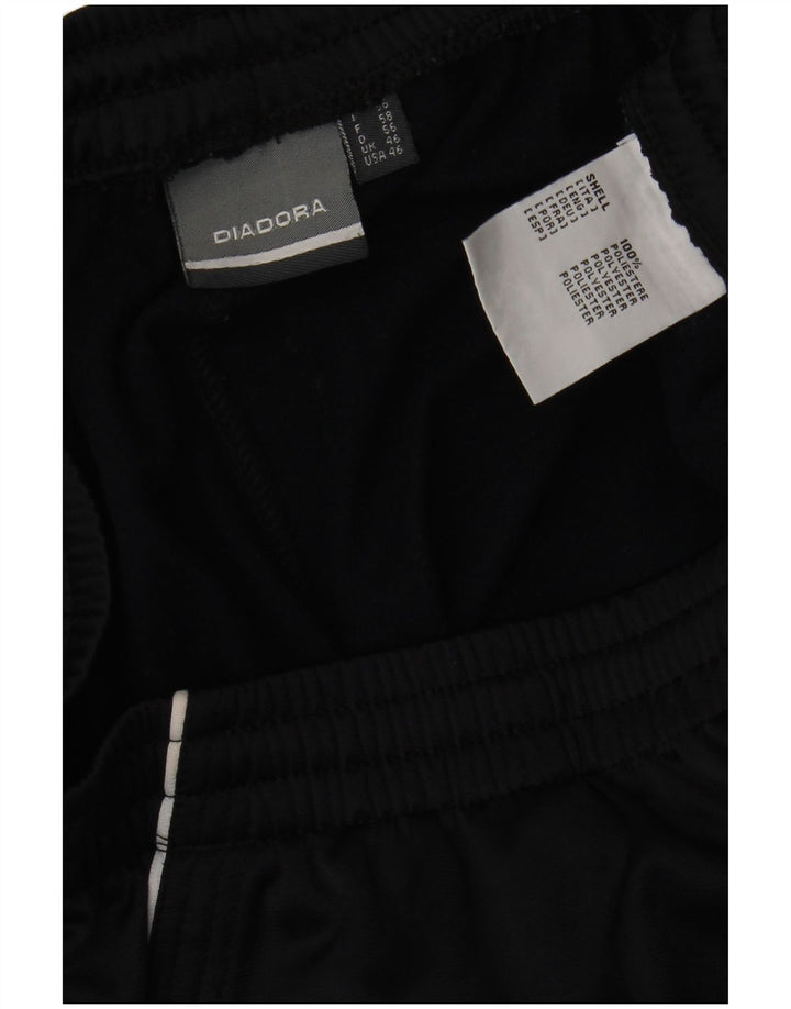 DIADORA Mens Tracksuit Trousers UK 46 XL  Black Polyester