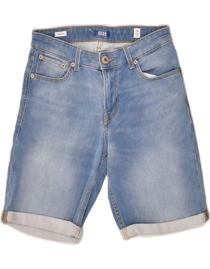 JACK & JONES Boys Regular Denim Shorts 12-13 Years W26  Blue Polyester | Vintage Jack & Jones | Thrift | Second-Hand Jack & Jones | Used Clothing | Messina Hembry 