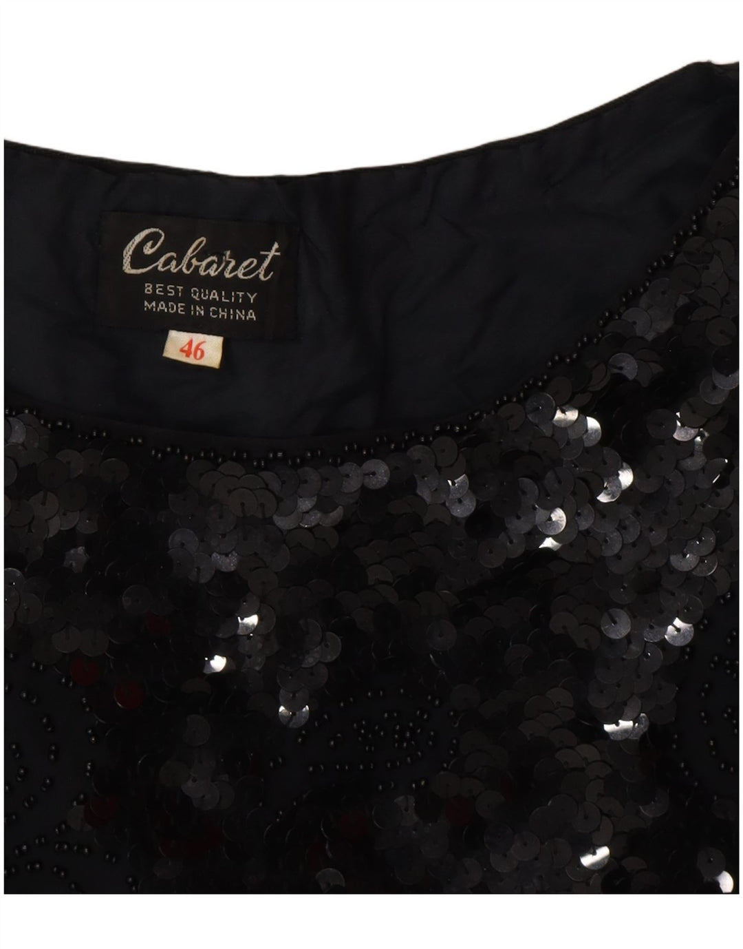 Vintage Womens Blouse Top IT 46 Large Black