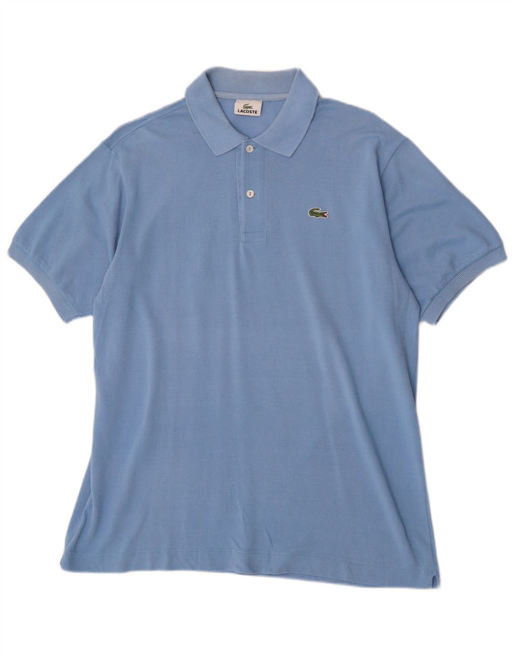 Lacoste Mens Polo Shirt Size 5 Large Blue Cotton