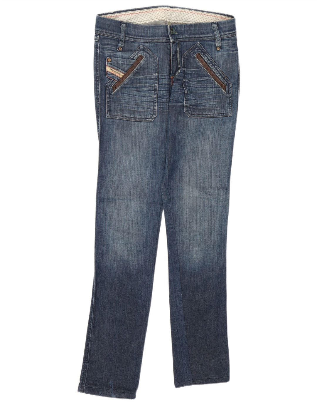 Diesel Womens Slim Jeans W27 L31 Blue Cotton