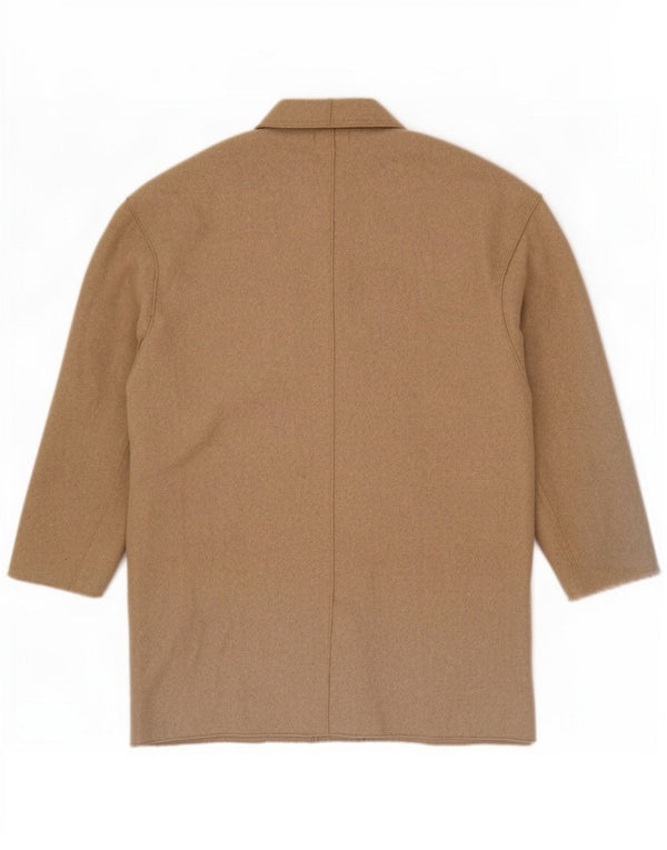 Zara Womens Trafaluc Overcoat UK 16 Large Beige Polyester