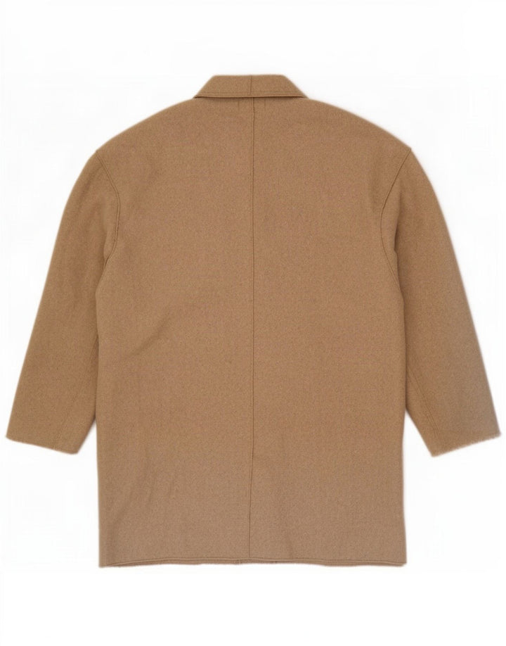 Zara Womens Trafaluc Overcoat UK 16 Large Beige Polyester
