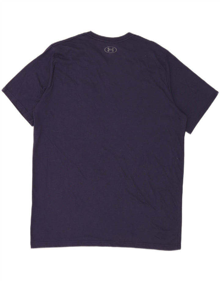 UNDER ARMOUR Mens Graphic T-Shirt Top 2XL Navy Blue