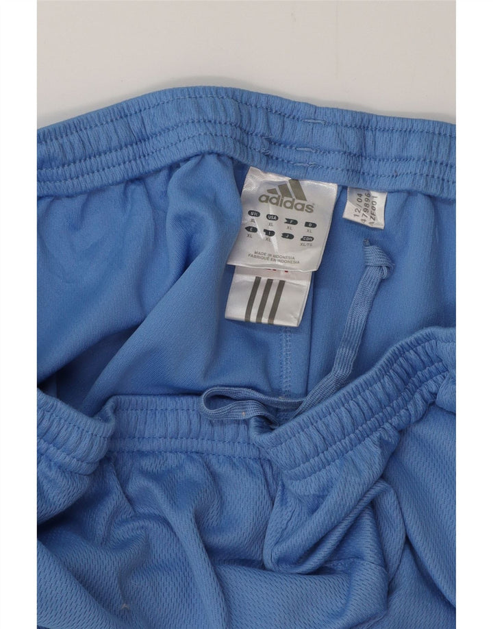 ADIDAS Womens Capri Tracksuit Trousers UK 18 XL  Blue Polyester