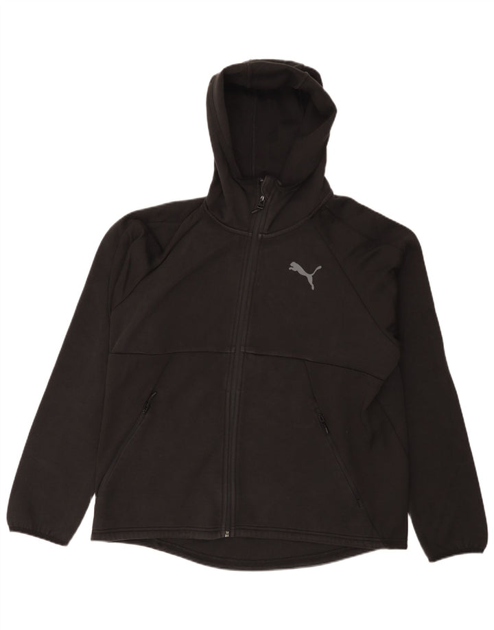 Puma Mens Zip Hoodie Sweater XL Black Cotton