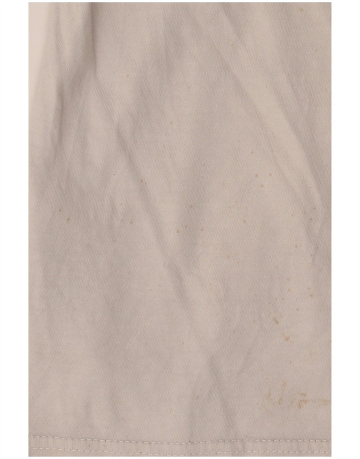 Ellesse Mens Graphic Top Long Sleeve Medium White Colourblock Cotton