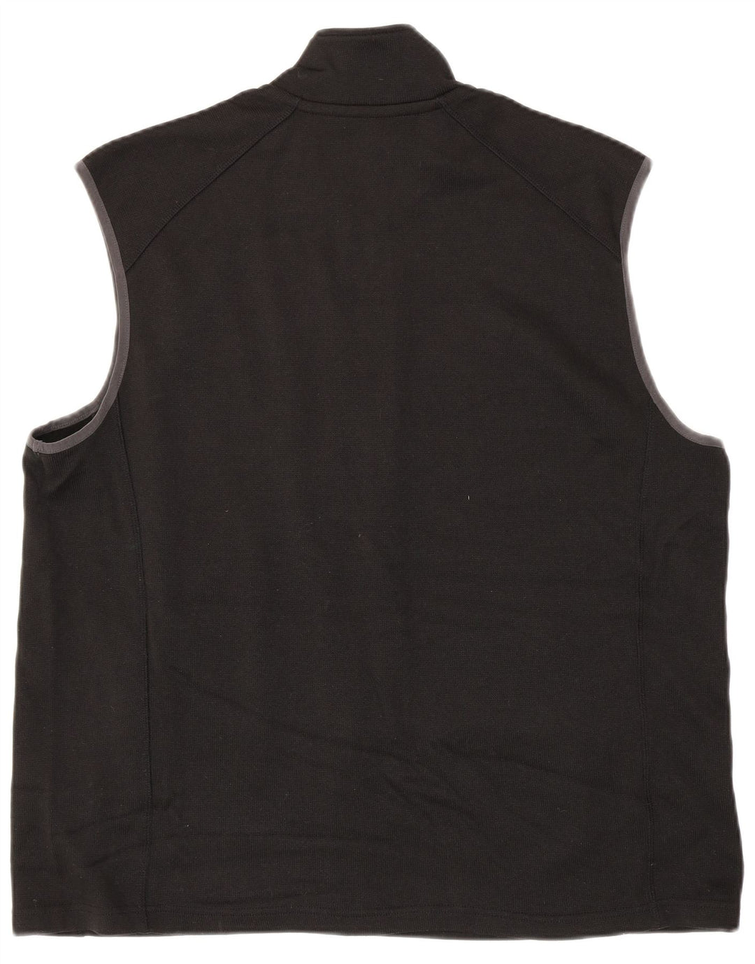 EDDIE BAUER Mens Sleeveless Tracksuit Top Jacket XL Black Polyester