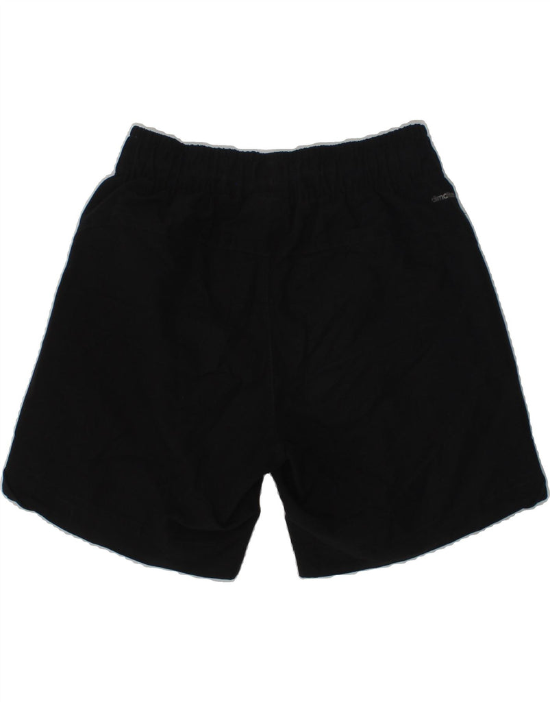 ADIDAS Boys Climalite Graphic Sport Shorts 7-8 Years Black Polyester | Vintage Adidas | Thrift | Second-Hand Adidas | Used Clothing | Messina Hembry 