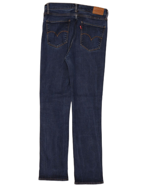 Levi's Womens 724 High Rise Straight Jeans W30 L30 Blue Lyocell