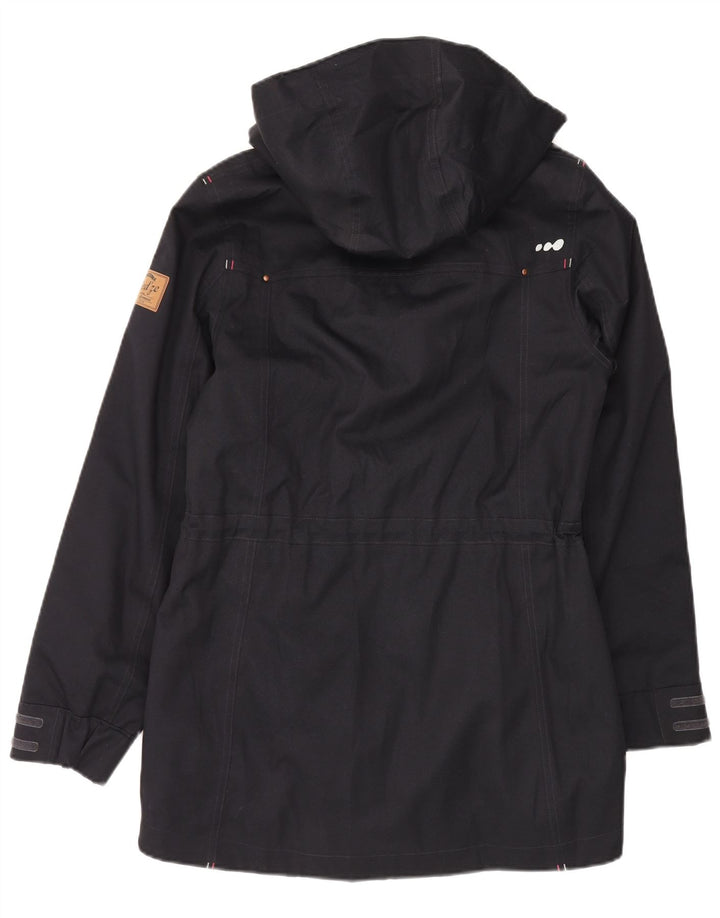 DECATHLON Womens Wedze Hooded Parka Jacket EU 36 Small Navy Blue Polyester