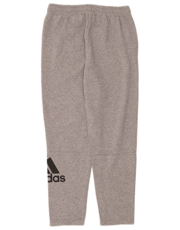 Adidas Mens Graphic Tracksuit Trousers Large Grey Cotton