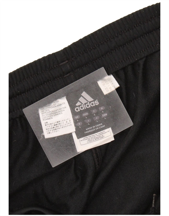 Adidas Mens Tracksuit Trousers Joggers Large  Black Polyester
