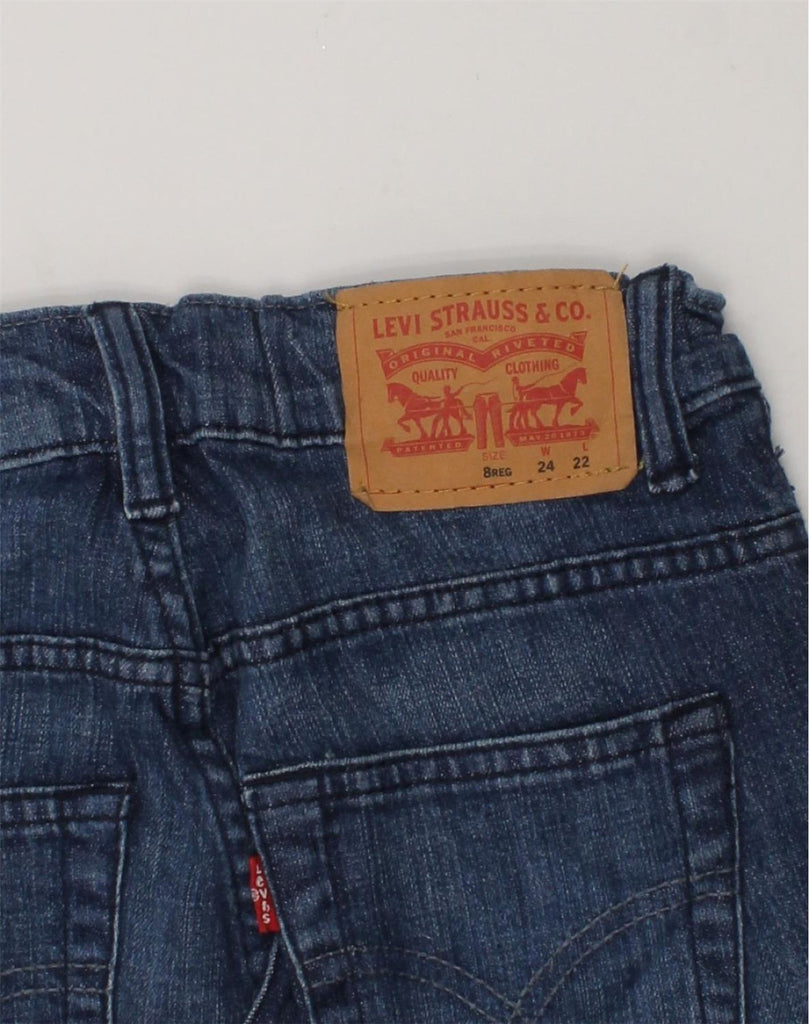 LEVI'S Boys 511 Slim Jeans 6-7 Years W24 L22  Navy Blue Cotton | Vintage Levi's | Thrift | Second-Hand Levi's | Used Clothing | Messina Hembry 