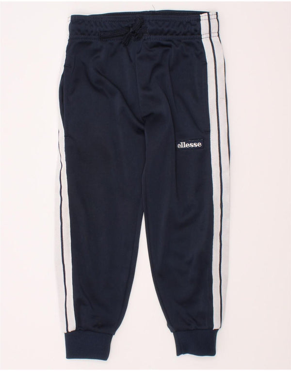 Ellesse Boys Tracksuit Trousers Joggers 3-4 Years  Navy Blue Colourblock