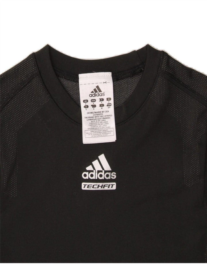 ADIDAS Womens Climacool T-Shirt Top UK 8 Small Black Polyester Vintage Adidas and Second-Hand Adidas from Messina Hembry 