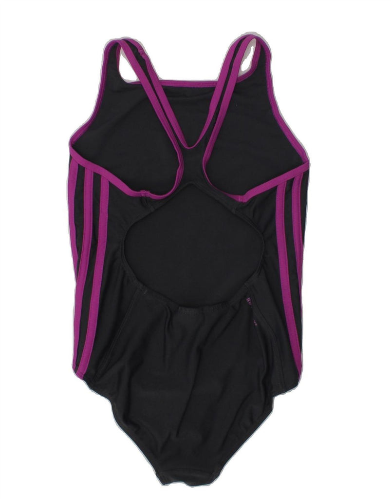 ADIDAS Girls Swimwear 11-12 Years Black Nylon | Vintage Adidas | Thrift | Second-Hand Adidas | Used Clothing | Messina Hembry 