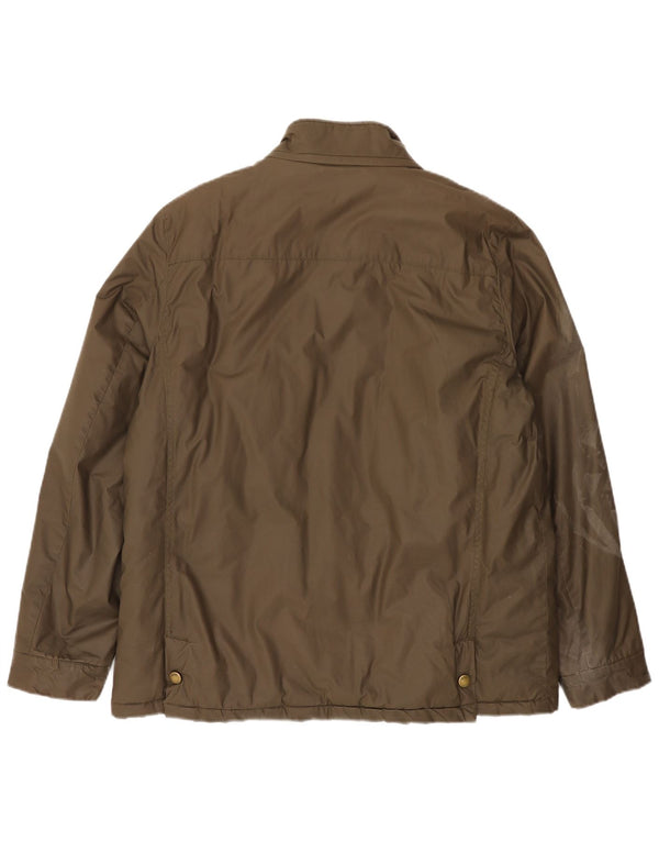 John Rocha Mens Utility Jacket UK 40 Large Khaki Cotton