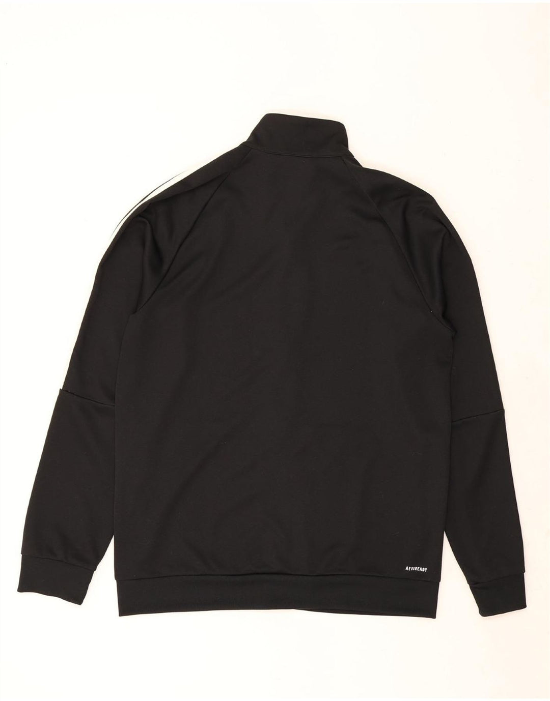 ADIDAS Mens Aeroready Tracksuit Top Jacket UK 44/46 Large Black Polyester Vintage Adidas and Second-Hand Adidas from Messina Hembry 