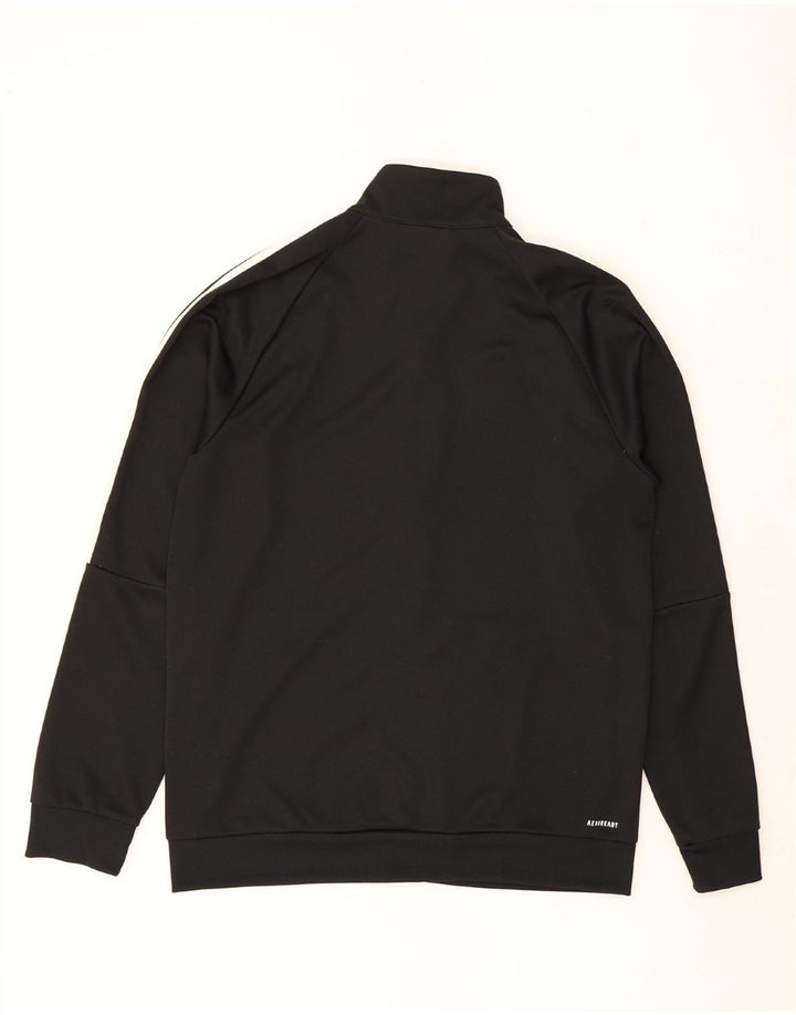 ADIDAS Mens Aeroready Tracksuit Top Jacket UK 44/46 Large Black Polyester Vintage Adidas and Second-Hand Adidas from Messina Hembry 