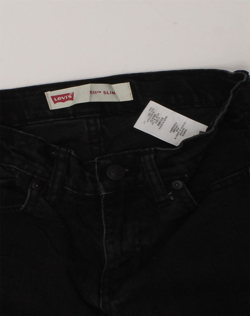 LEVI'S Boys 511 Slim Jeans 9-10 Years W25 L25  Black Cotton | Vintage Levi's | Thrift | Second-Hand Levi's | Used Clothing | Messina Hembry 