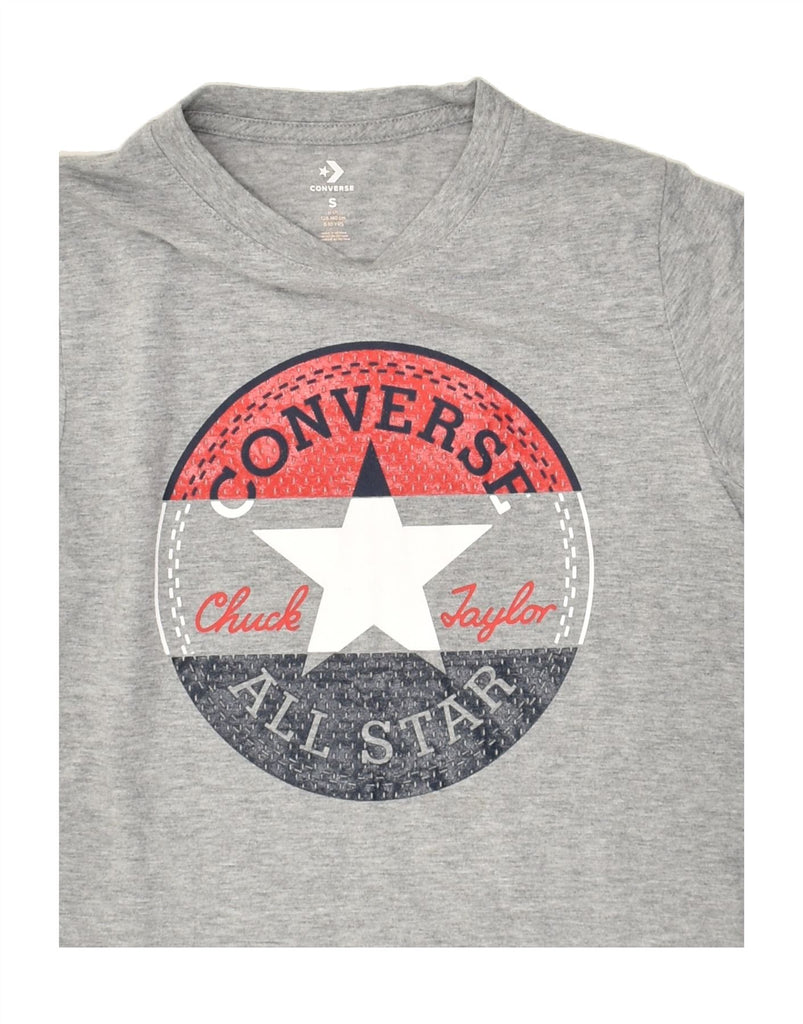 CONVERSE Boys All Star Graphic T-Shirt Top 8-9 Years Small  Grey | Vintage Converse | Thrift | Second-Hand Converse | Used Clothing | Messina Hembry 