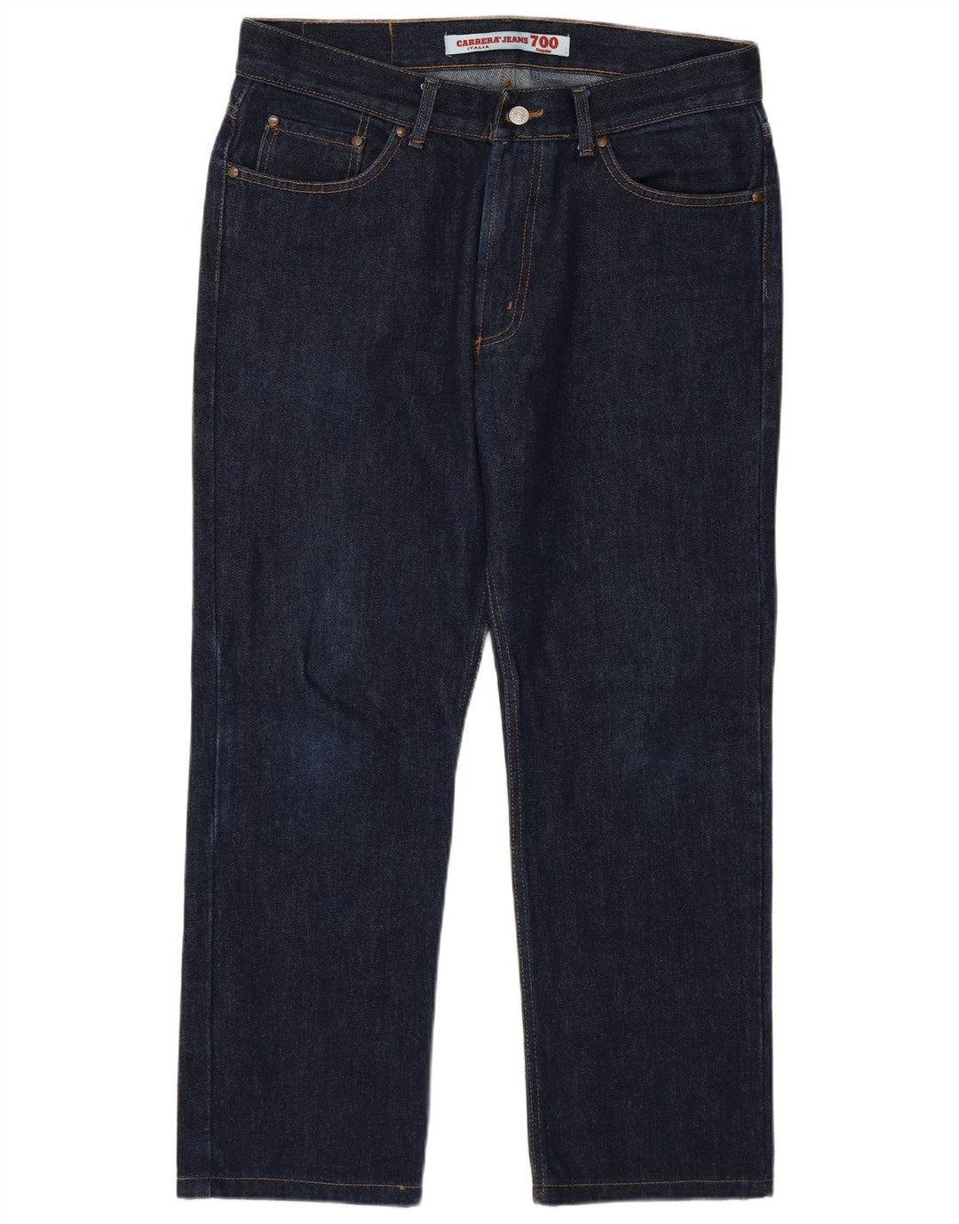 Carrera Mens 700 Straight Jeans IT 48 Medium W33 L26 Navy Blue Cotton