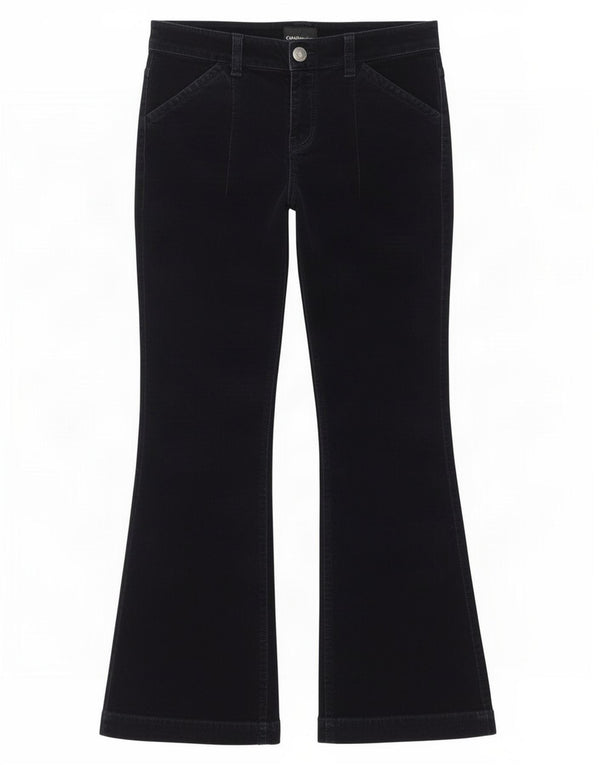 Calvin Klein Jeans Womens Bootcut Corduroy Trousers W29 L28 Navy Blue