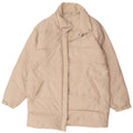 Ellesse Womens Oversized Padded Coat UK 14 Medium Beige Polyester