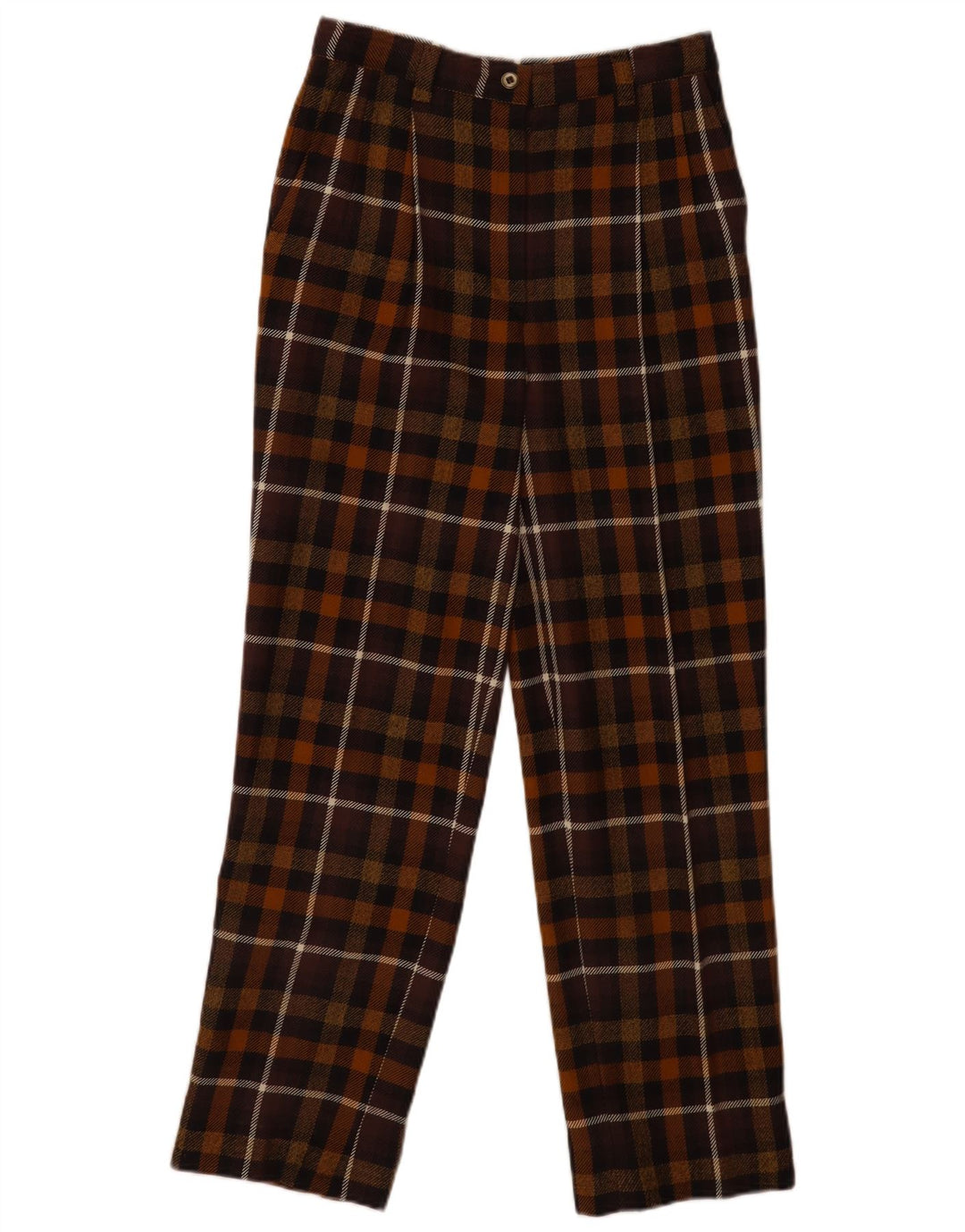 Vintage Womens Pegged Casual Trousers W26 L28 Multicoloured Check