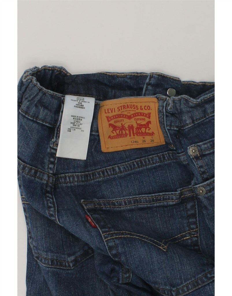 LEVI'S Girls Straight Jeans 11-12 Years W26 L26 Navy Blue Cotton | Vintage Levi's | Thrift | Second-Hand Levi's | Used Clothing | Messina Hembry 