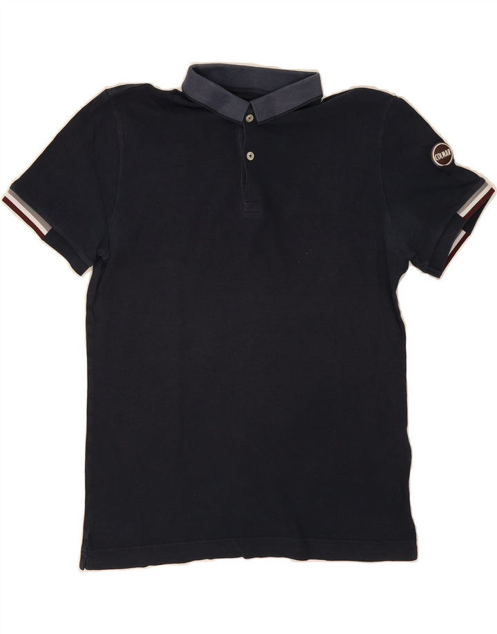 COLMAR Mens Polo Shirt Large Navy Blue Cotton Vintage Colmar and Second-Hand Colmar from Messina Hembry 