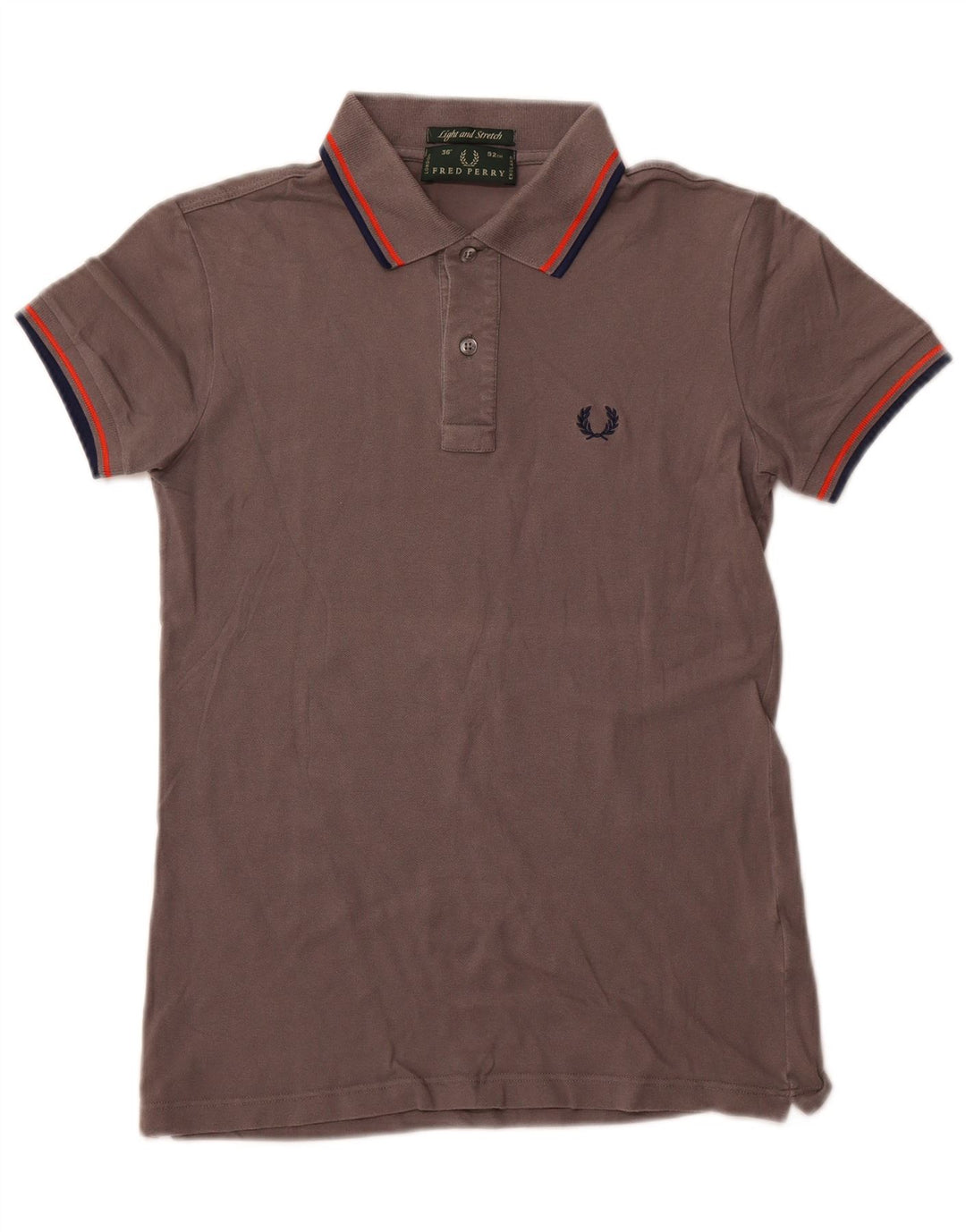 FRED PERRY Mens Polo Shirt Small Grey Cotton