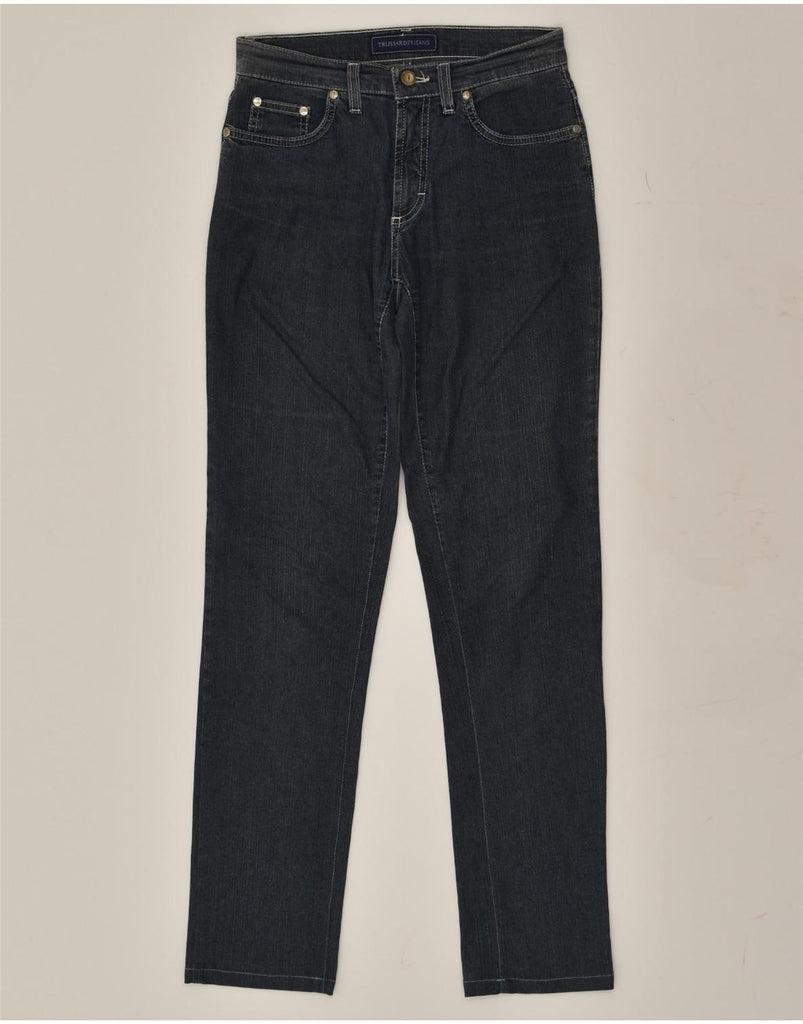 TRUSSARDI Mens Slim Jeans W24 L30 Navy Blue Cotton | Vintage Trussardi | Thrift | Second-Hand Trussardi | Used Clothing | Messina Hembry 