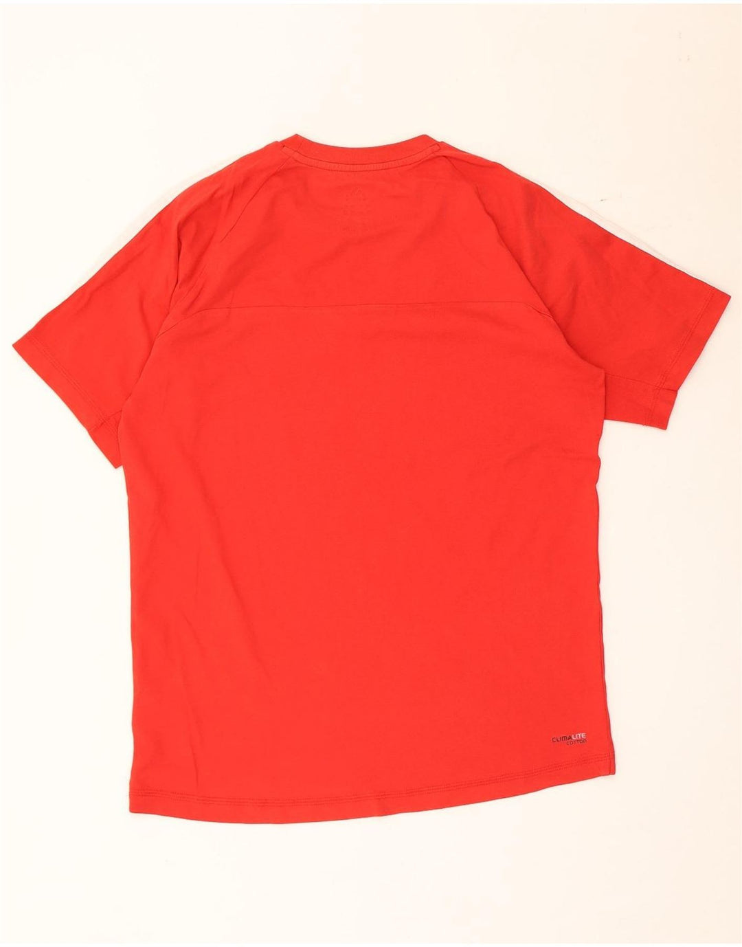 Adidas Mens Climalite T-Shirt Top Medium Red Cotton