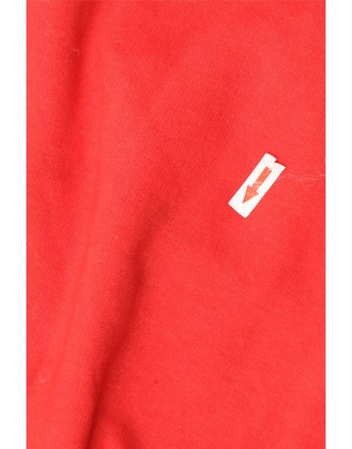 Zara Womens Oversized Sweatshirt Jumper UK 10 Small Red Polyester