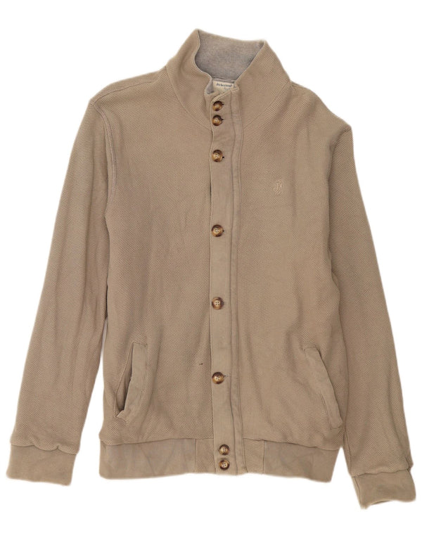 Jeckerson Mens Tracksuit Top Jacket XL Beige Cotton