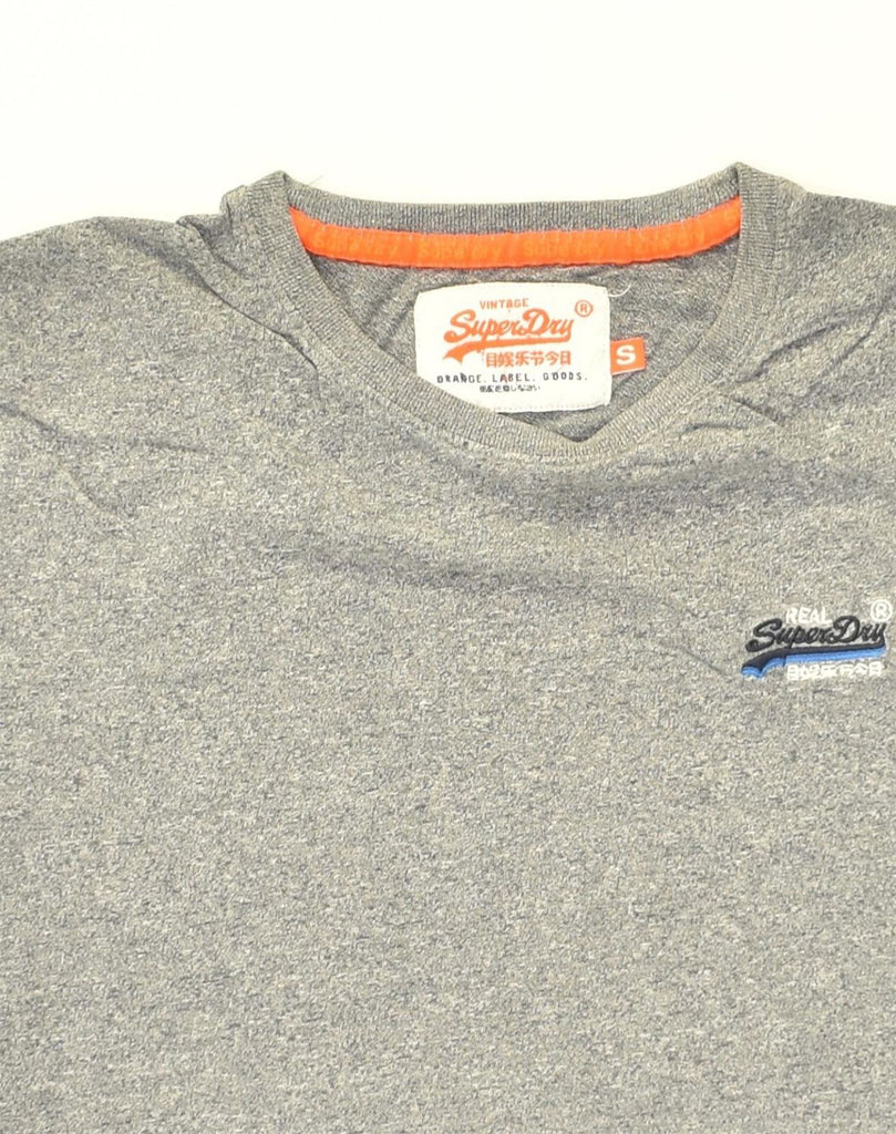 SUPERDRY Mens Premium T-Shirt Top Small Grey Cotton | Vintage Superdry | Thrift | Second-Hand Superdry | Used Clothing | Messina Hembry 