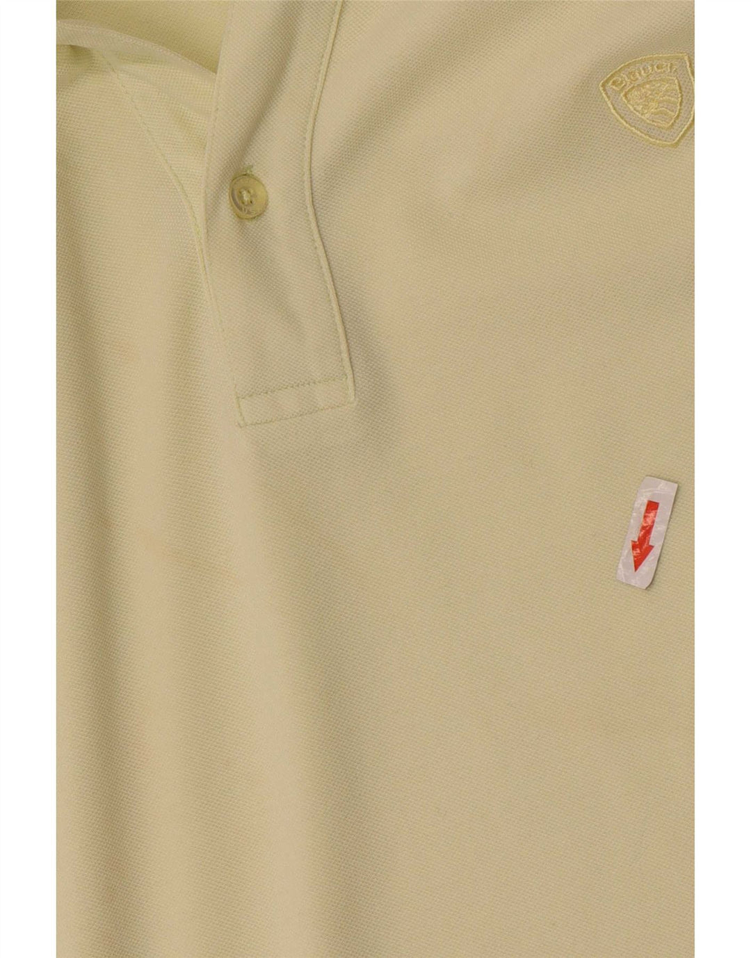 Blauer Mens Polo Shirt XL Yellow Cotton