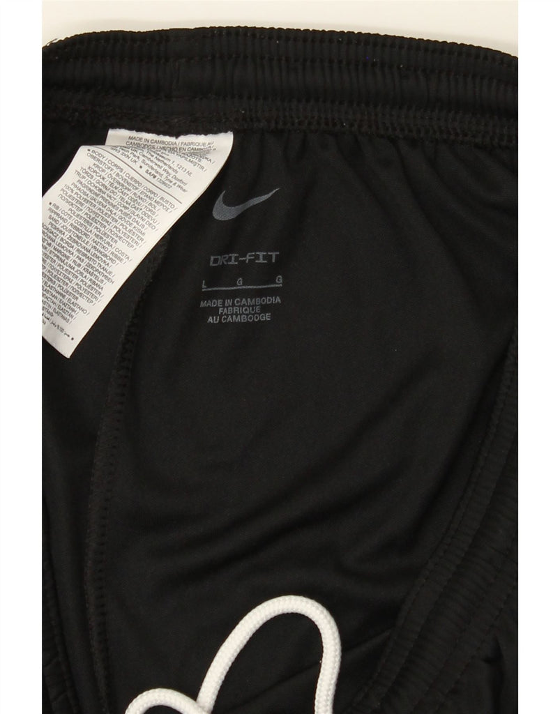 NIKE Mens Dri Fit Tracksuit Trousers Large Black Polyester Vintage Nike and Second-Hand Nike from Messina Hembry 