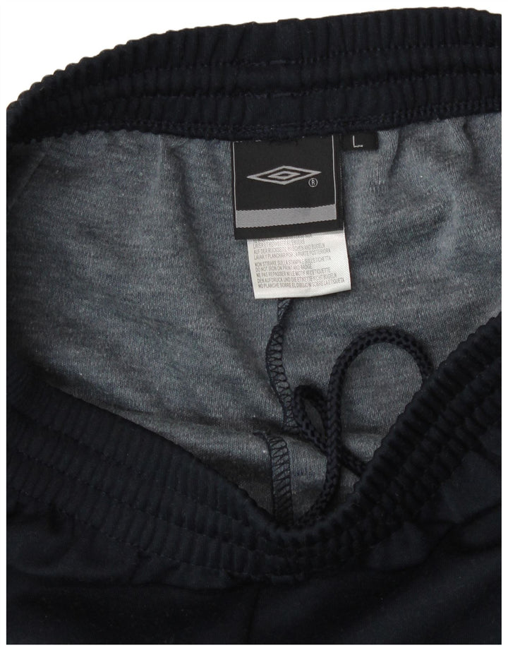Umbro Mens Tracksuit Trousers Joggers Large Navy Blue Polyester