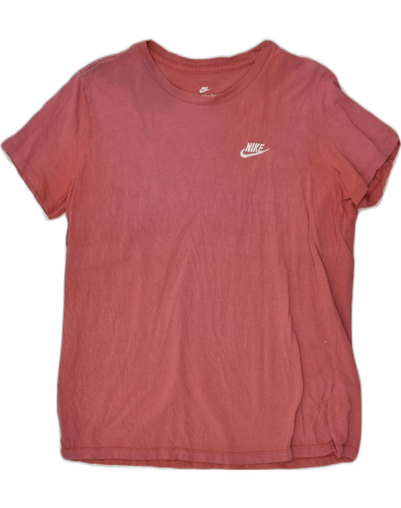 NIKE Womens Slim T-Shirt Top Large Pink Cotton | Vintage Nike | Thrift | Second-Hand Nike | Used Clothing | Messina Hembry 