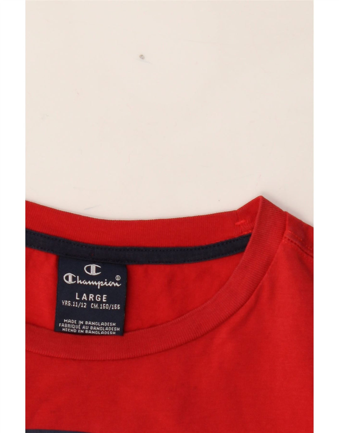 CHAMPION Boys Graphic Vest Top 11-12 Years Large Red Cotton Vintage Champion and Second-Hand Champion from Messina Hembry 