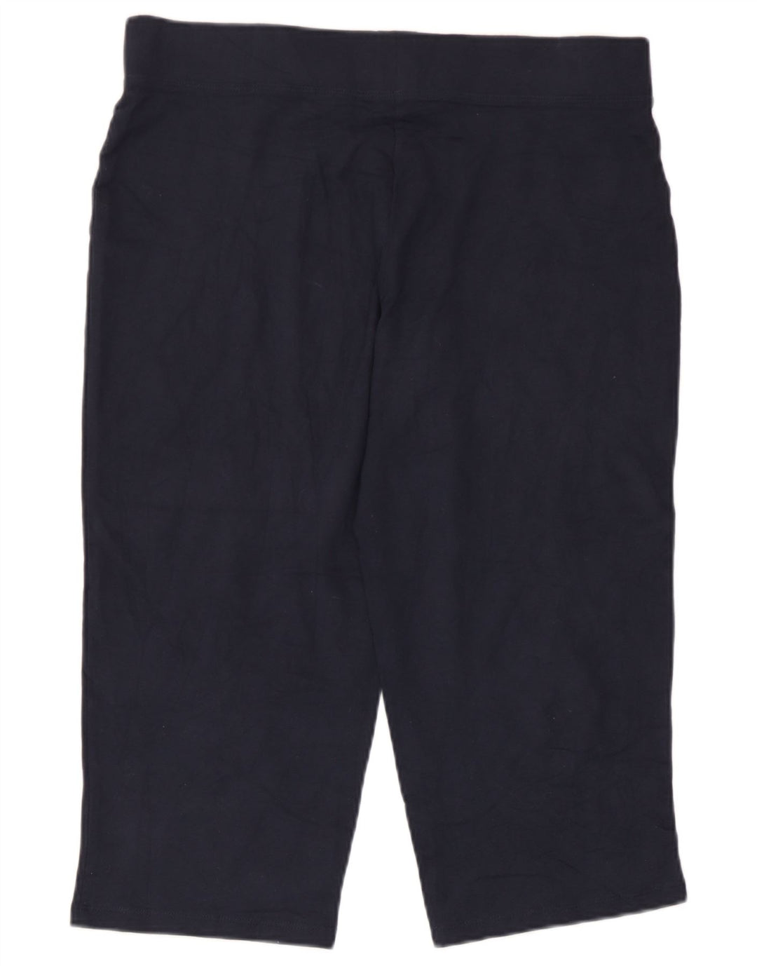Marks & Spencer Womens Capri Tracksuit Trousers UK 12 Medium Navy Blue