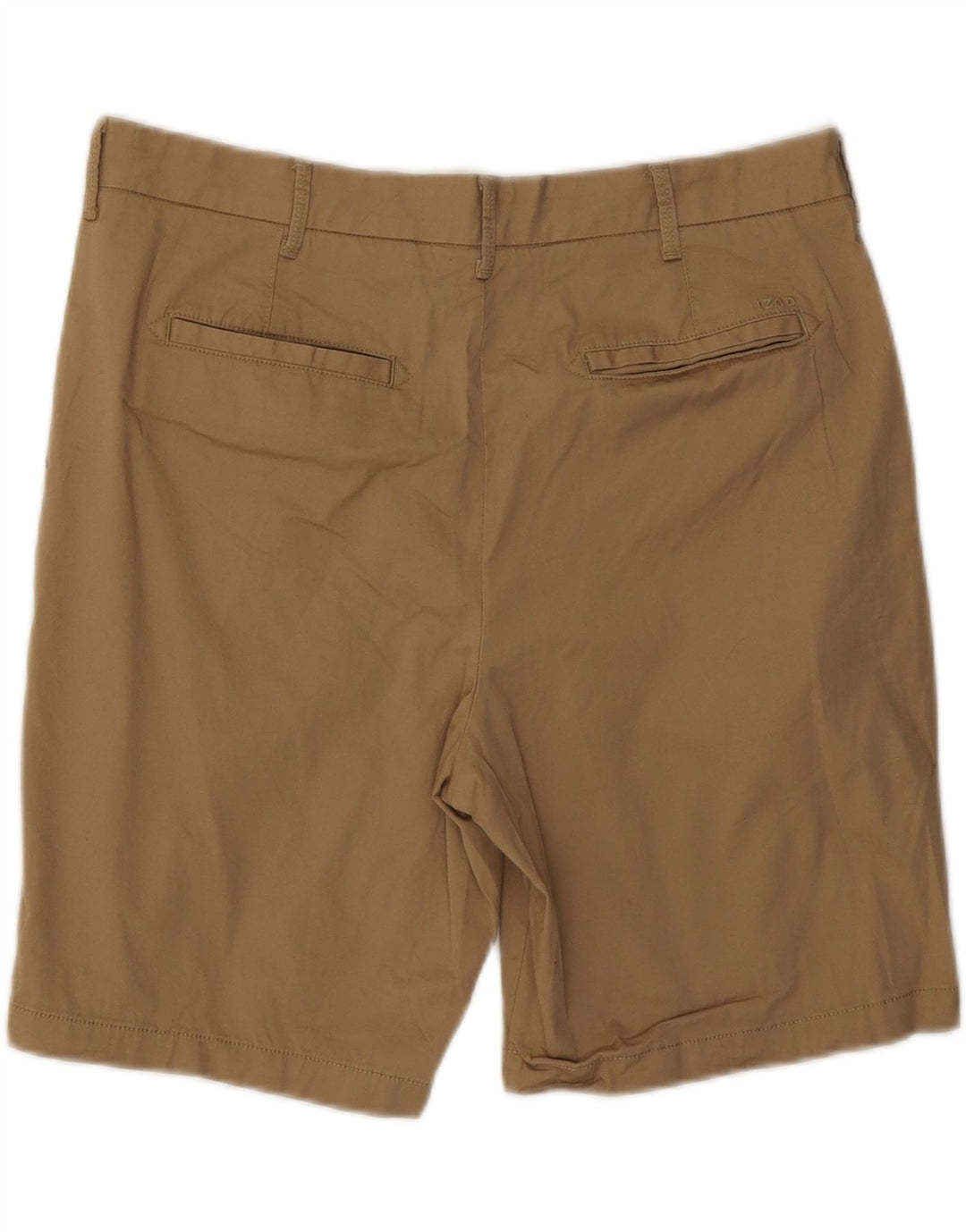 IZOD Mens Chino Shorts W36 Large Brown Cotton