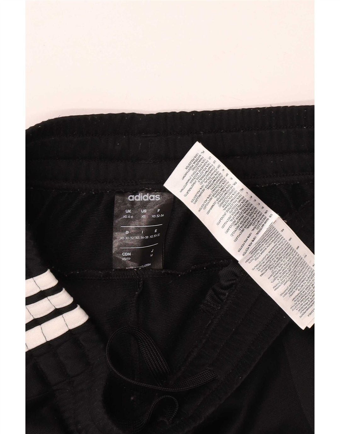 Adidas Womens Tracksuit Trousers UK 4/6 XS  Black Polyester