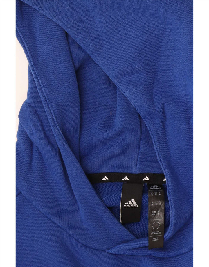 Adidas Mens Graphic Hoodie Jumper Medium Blue