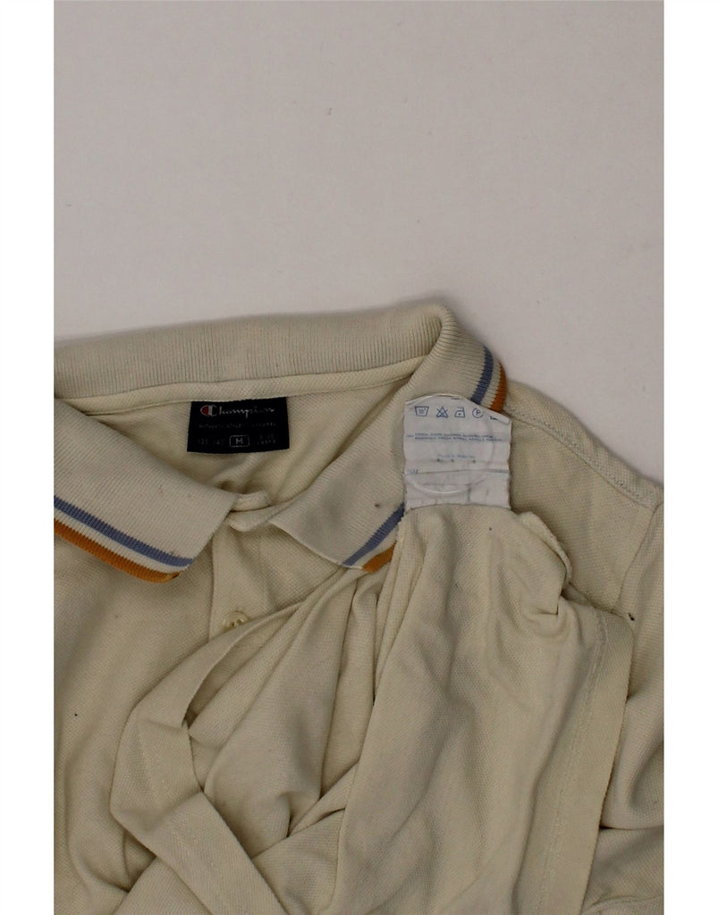 CHAMPION Boys Long Sleeve Polo Shirt 9-10 Years Medium Yellow Cotton Vintage Champion and Second-Hand Champion from Messina Hembry 