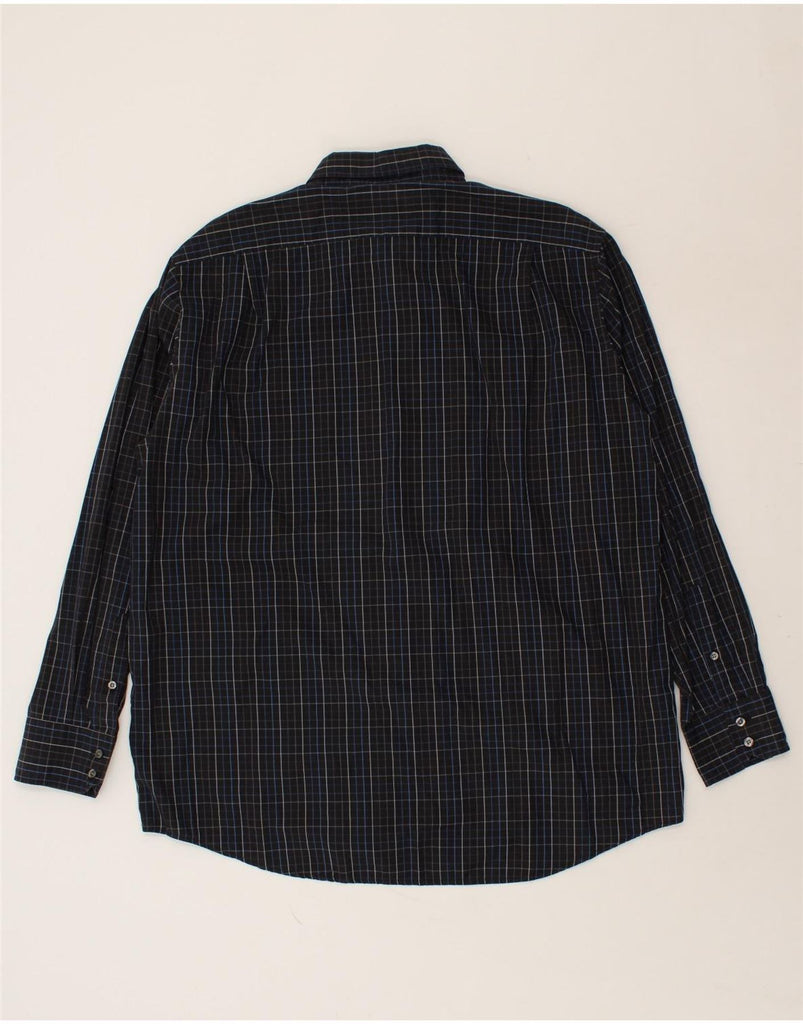 LACOSTE Mens Shirt Size 45 XL Black Check Cotton | Vintage Lacoste | Thrift | Second-Hand Lacoste | Used Clothing | Messina Hembry 
