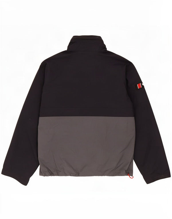 Berghaus Mens Hooded Rain Jacket UK 36 Small Black Colourblock Polyamide